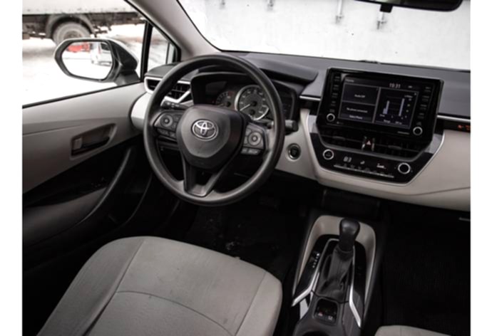Toyota Corolla car interior
